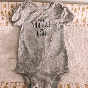 The snuggle is real onsie